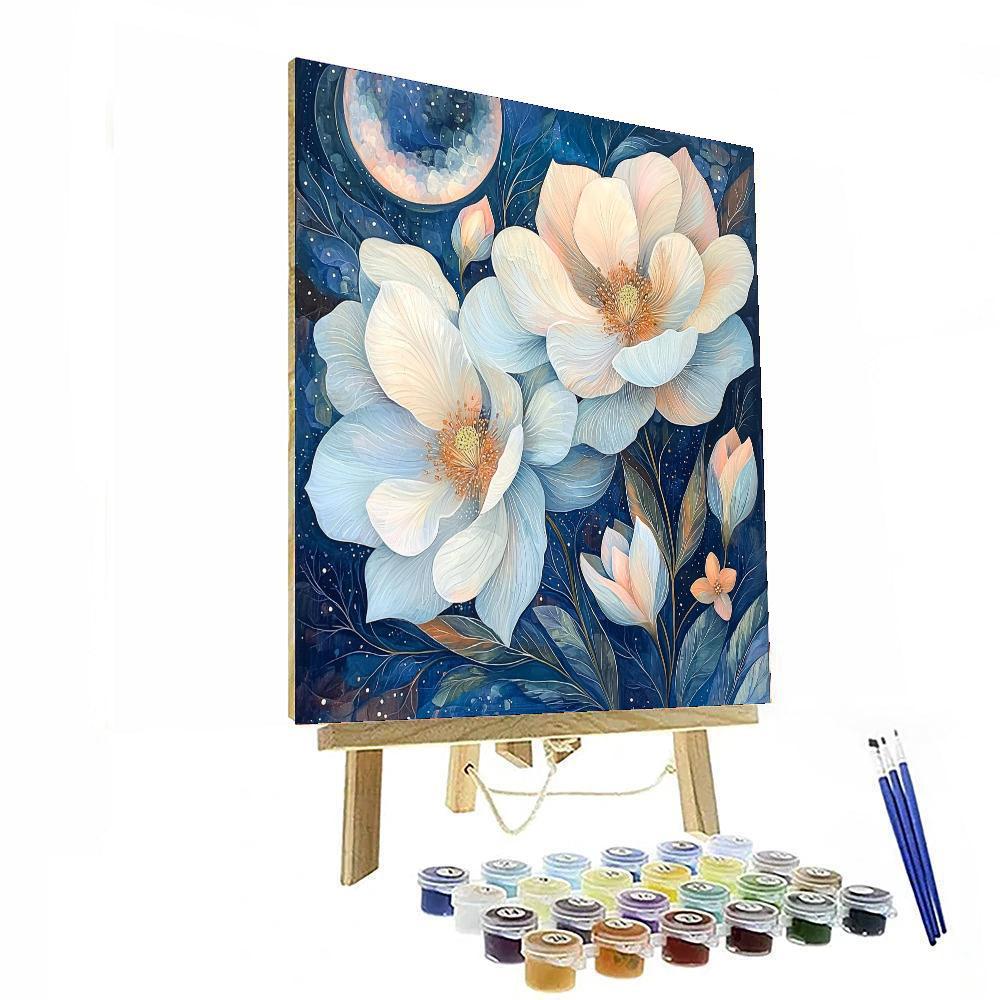 Alma Thomas Inspired Nocturne In Blossom  Number Painting
