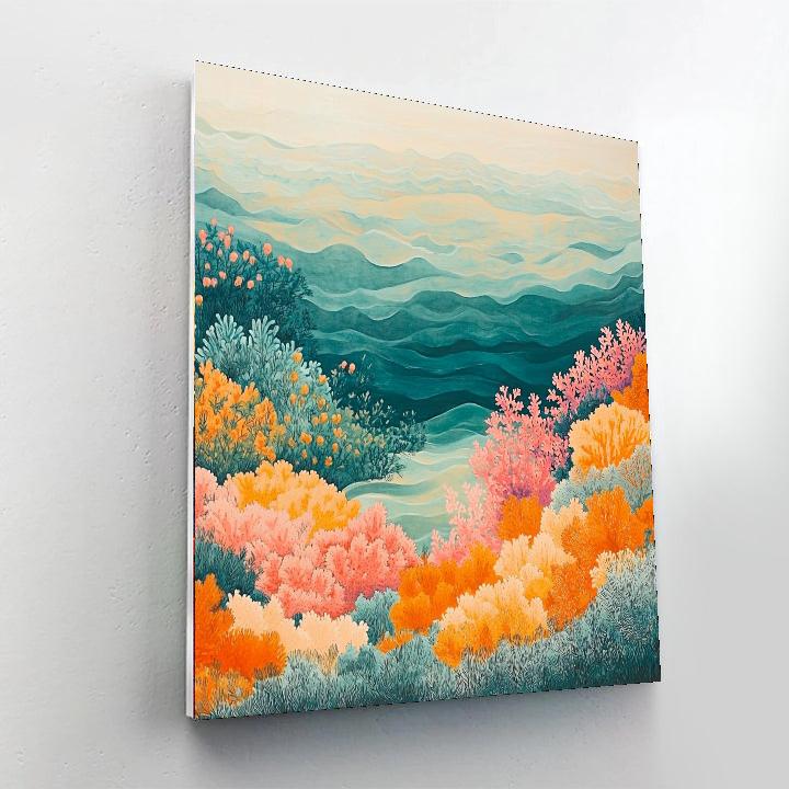 Georges Seurat Inspired Rhythms Of The Coral Reef  Paint By Numbers Kits