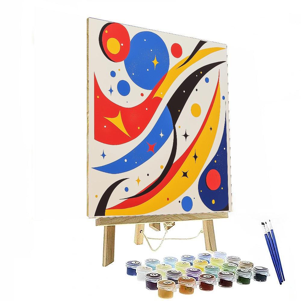 Joan Miró Inspired Dynamic Constellations  Paint By Numbers Art