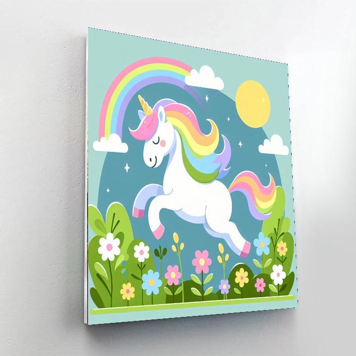 Magical Meadow Unicorn Number Painting