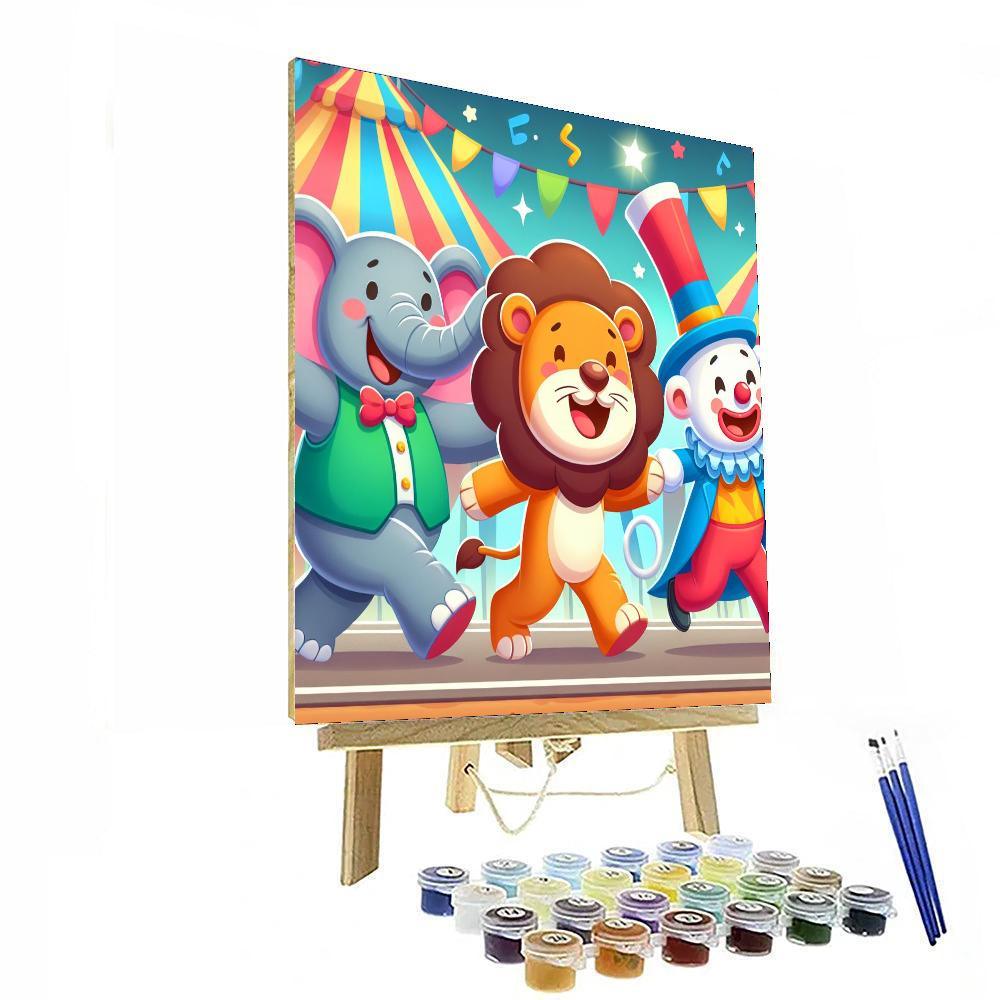 Friendly Circus Performers Numbered Painting Kits