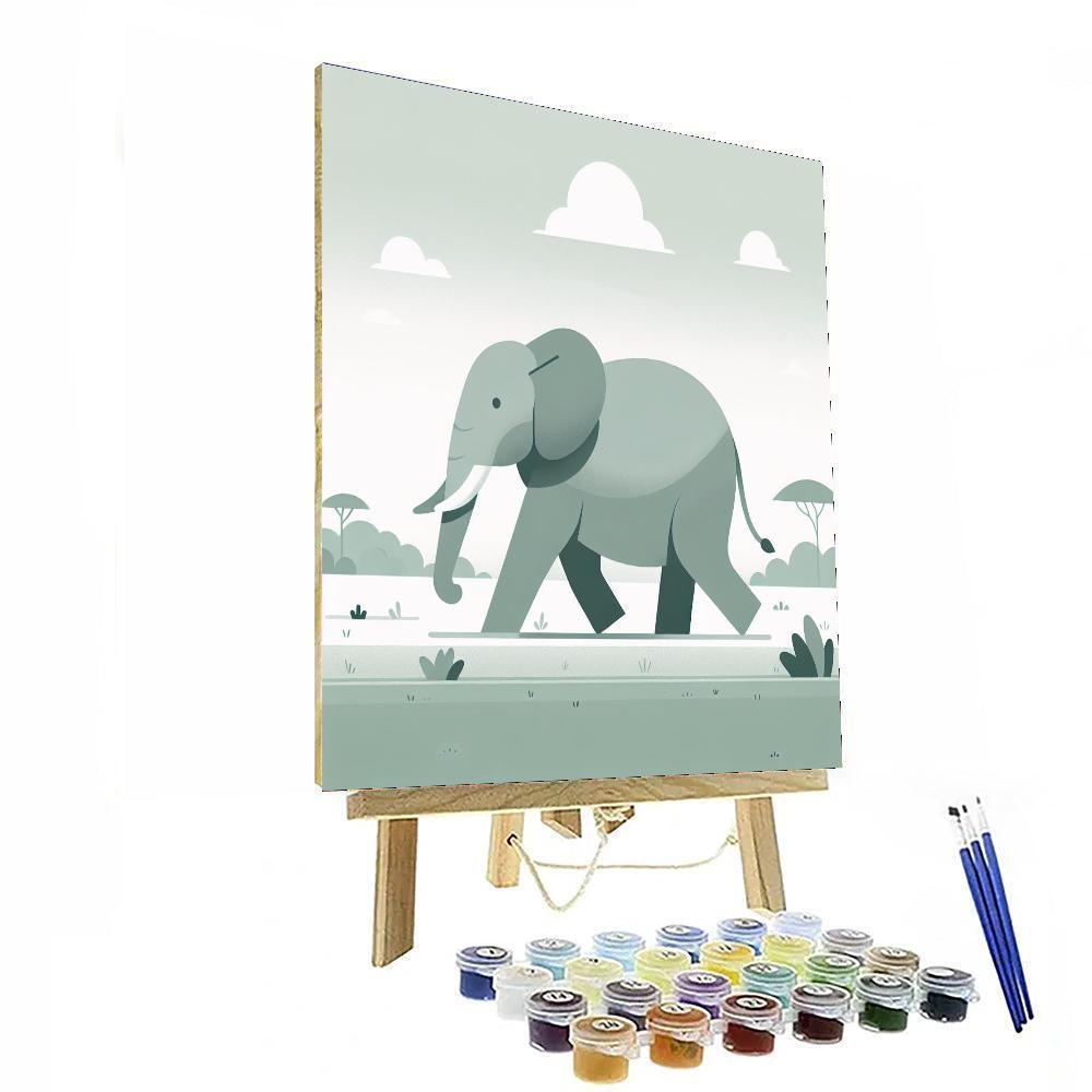 Elephantine Excursion Number Painting