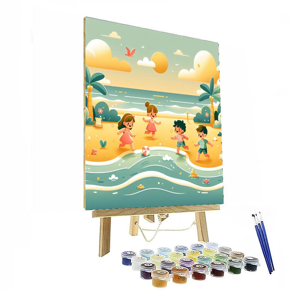 Dreamy Beach Retreat Number Painting