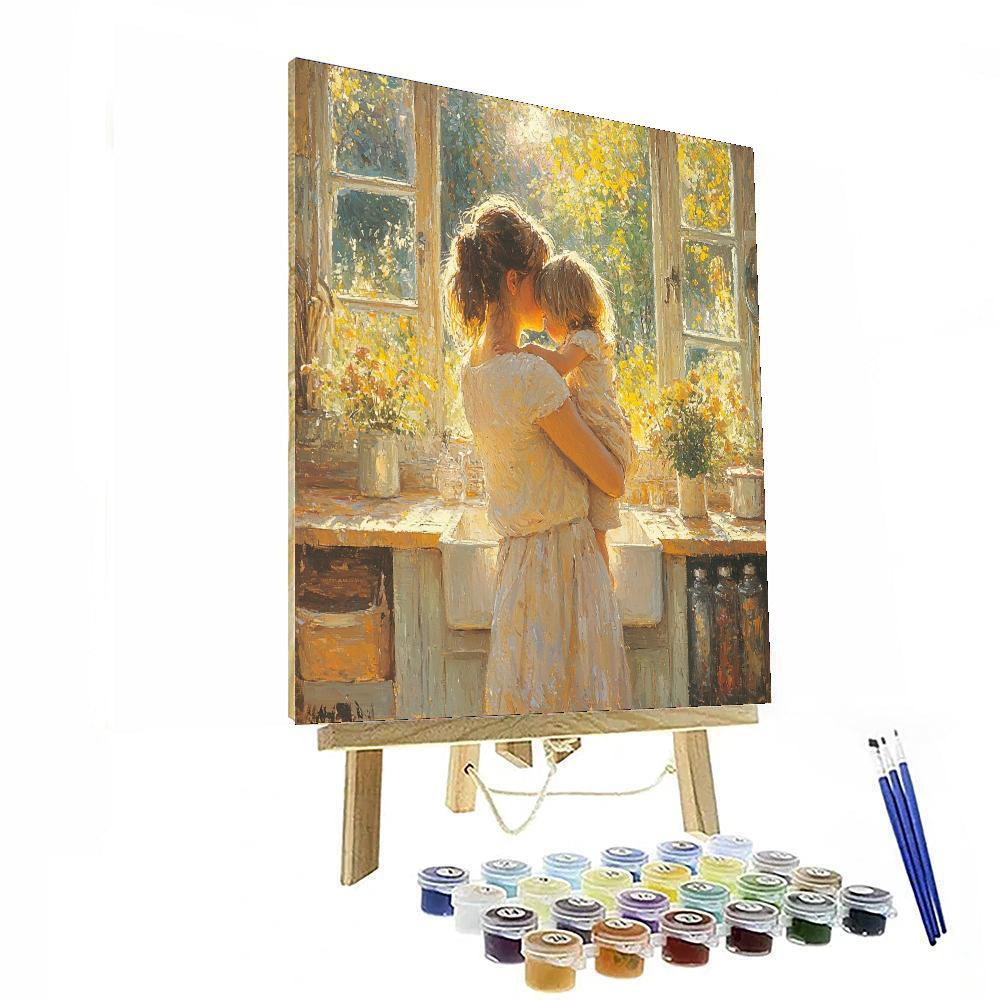 Morning Hugs Painting Number Kit