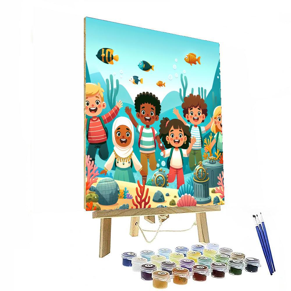 Underwater Explorer's Dream Paint By Color