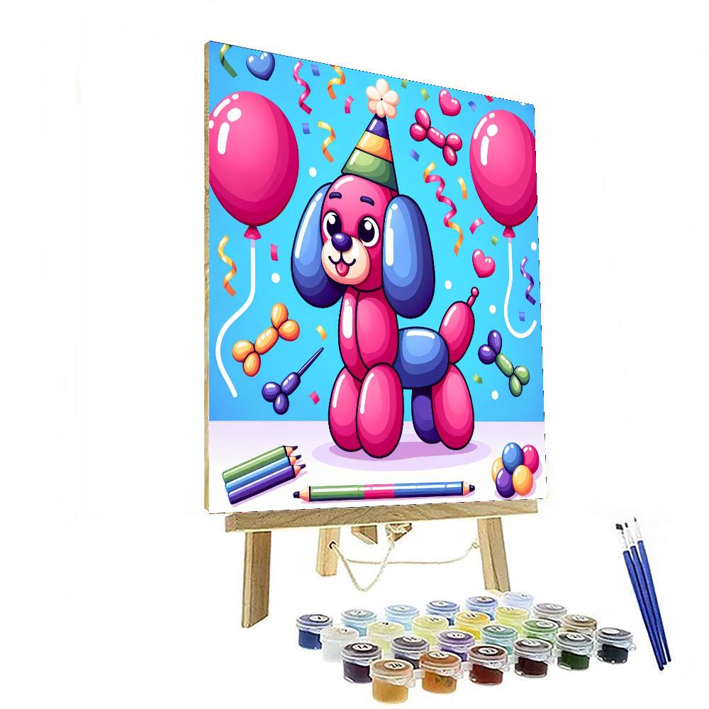 Adventurous Balloon Animal Paint By Numbers Art