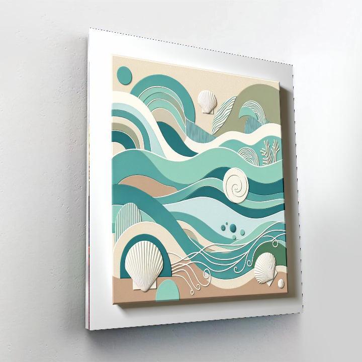 Ocean Bliss Wall Decor Painting Number Kit
