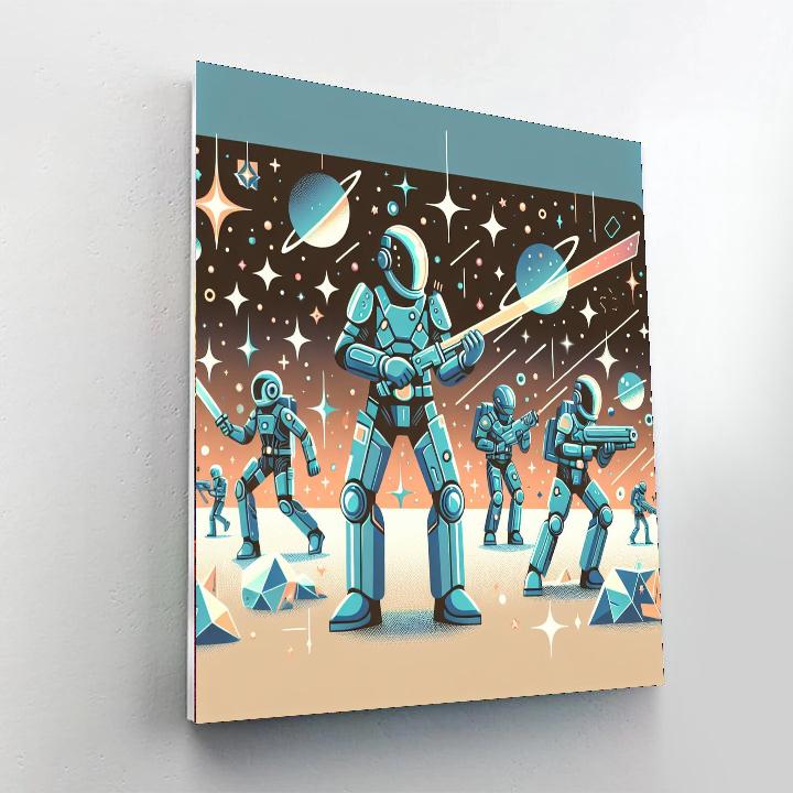Galaxy Ranger Patrol Number Painting