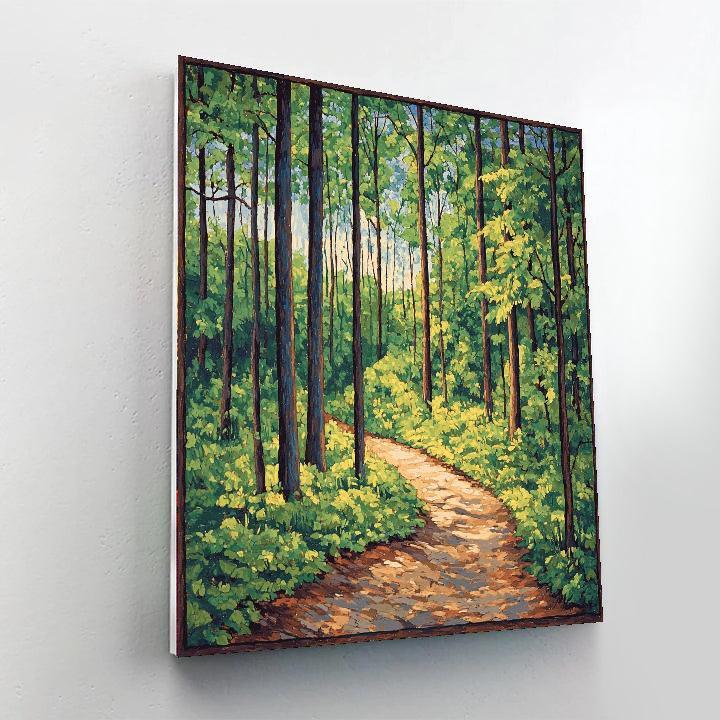 Georges Seurat Inspired Ethereal Forest Melody  Paint By Numbers