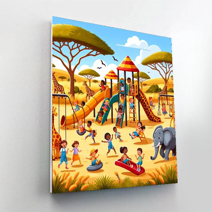 Safari Adventure Playground Paint By Number
