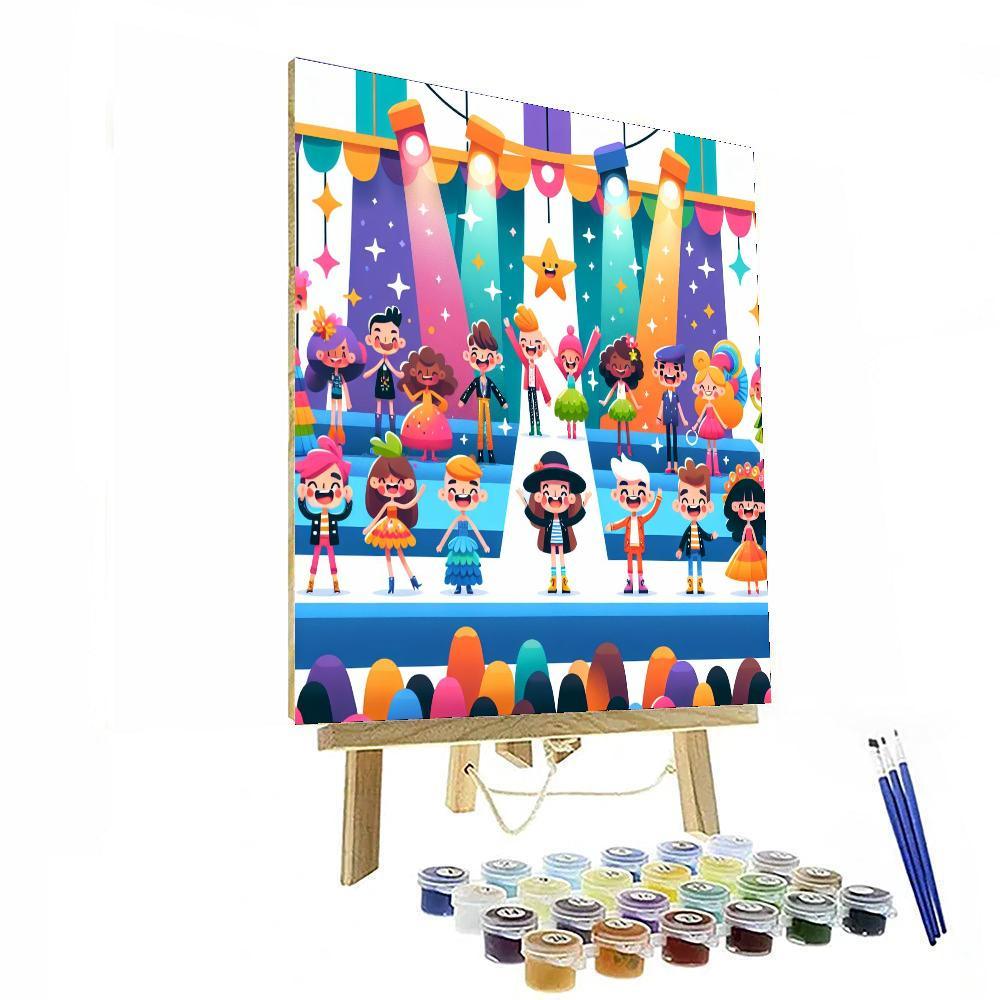 Fabulous Fashion Fun Paint By Numbers Art