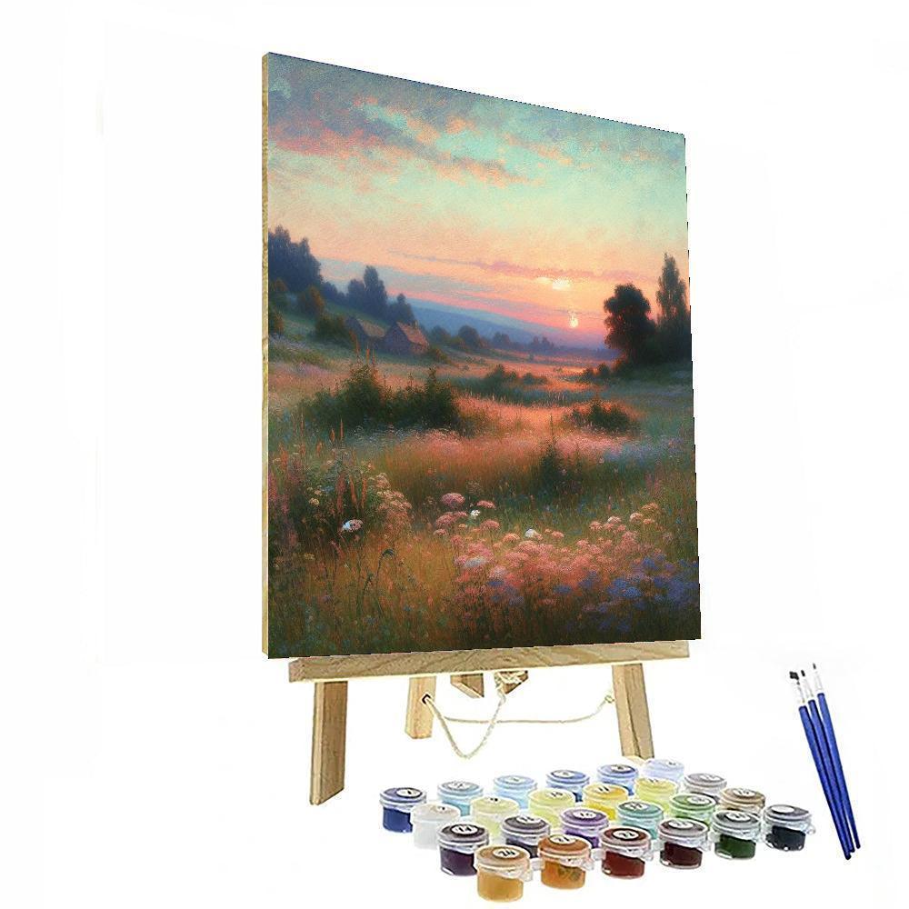 Enchanted Evening Meadows Paint By Numbers Art