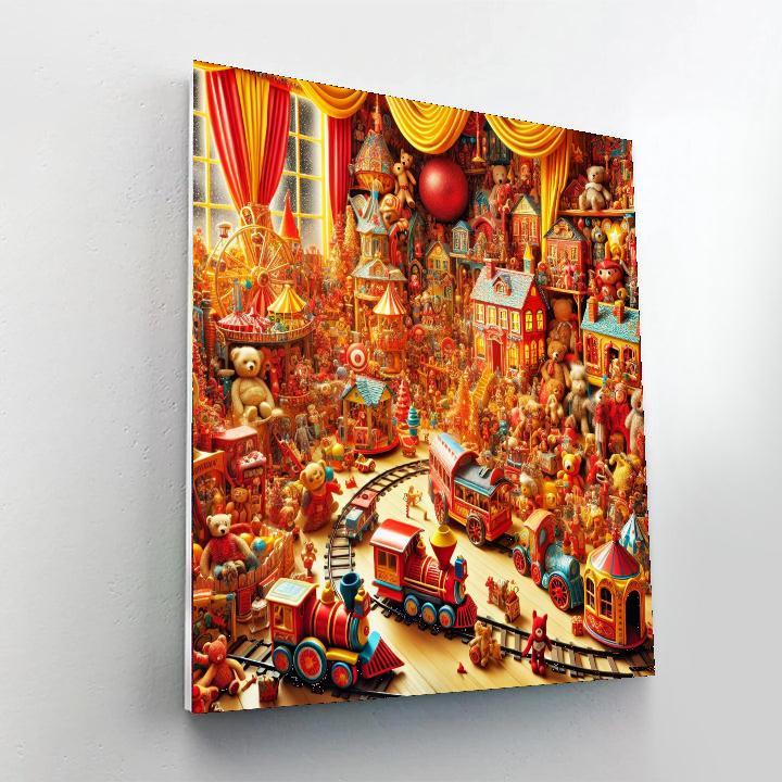 Whimsical Toyland DIY Paint By Numbers