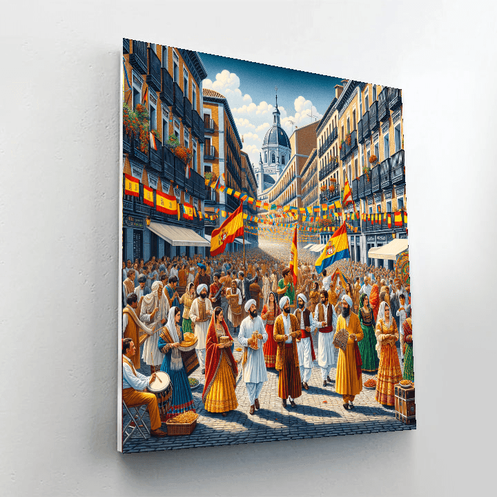 Festival Of San Isidro - Spain Paint By Numbers