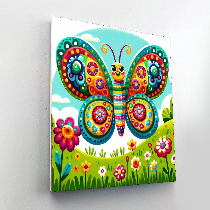 Bold Butterfly DIY Paint By Numbers