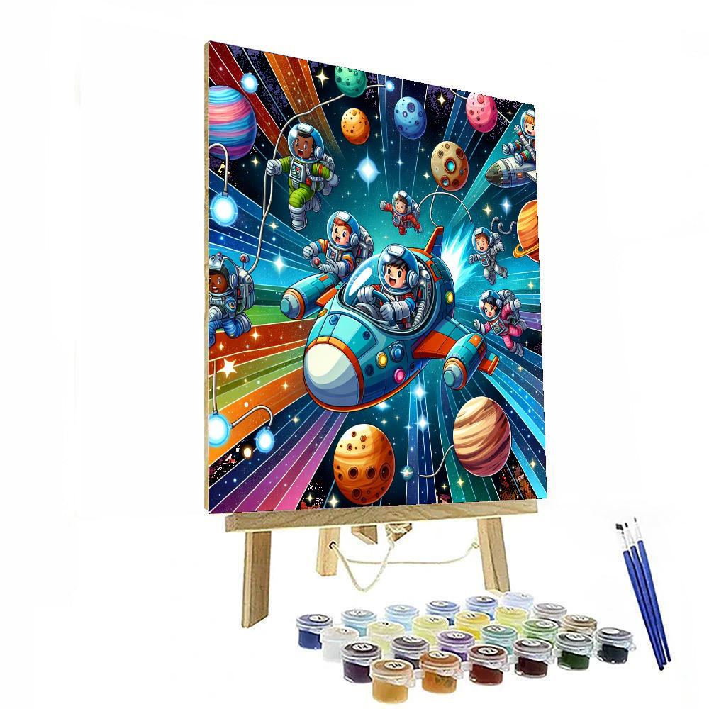 Galactic Heroes Mission Painting Number Kit