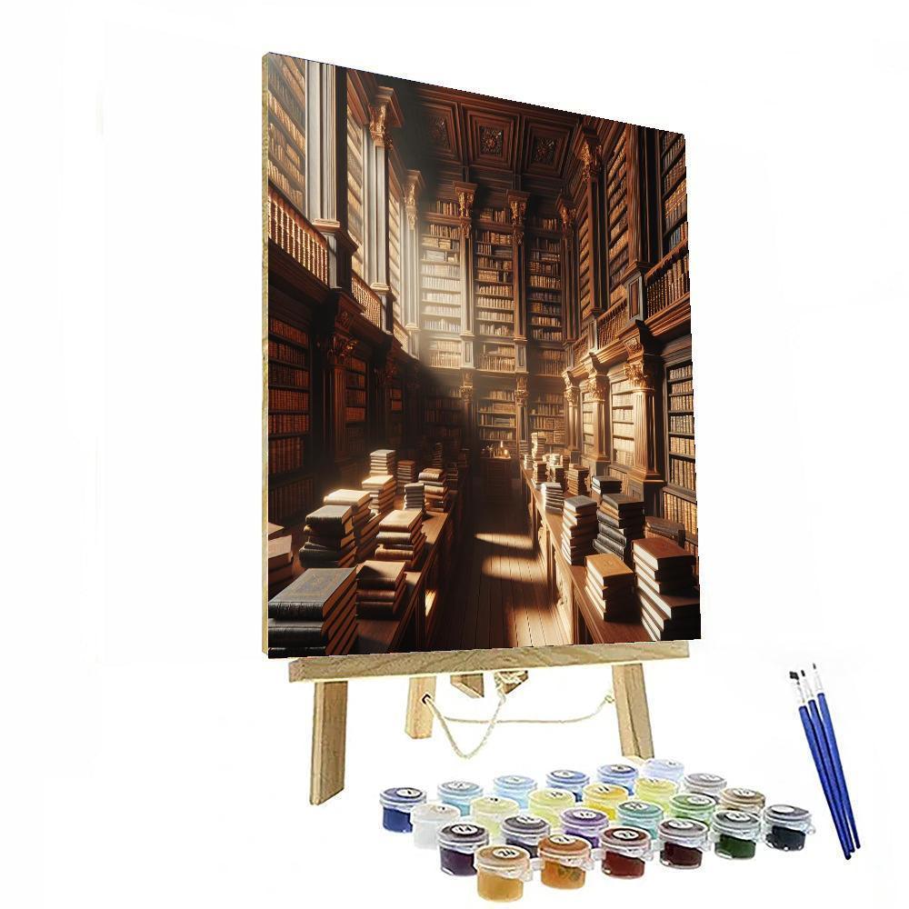 Book Lover's Paradise Painting Number Kit