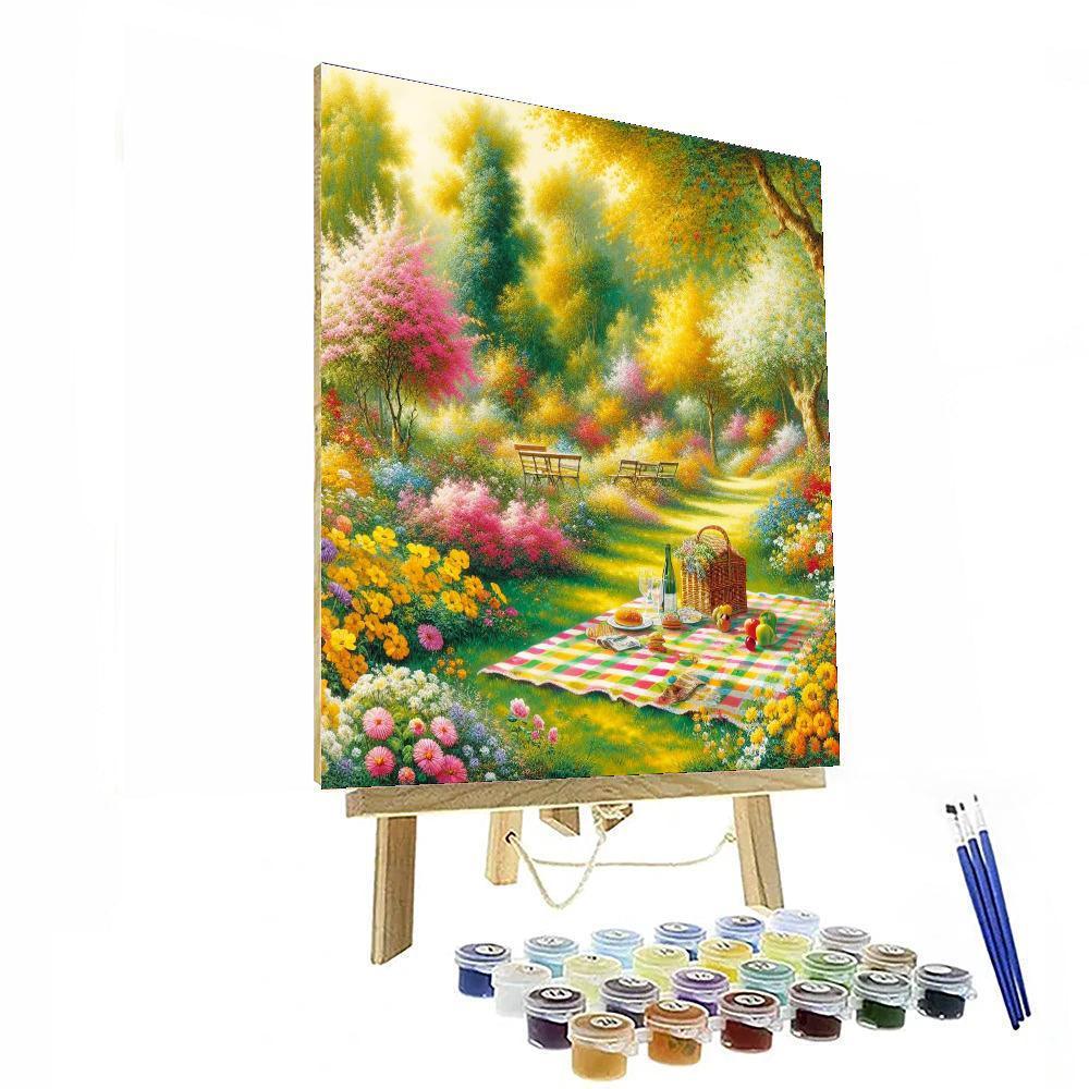 Garden Picnic Daydream Paint By Numbers Art