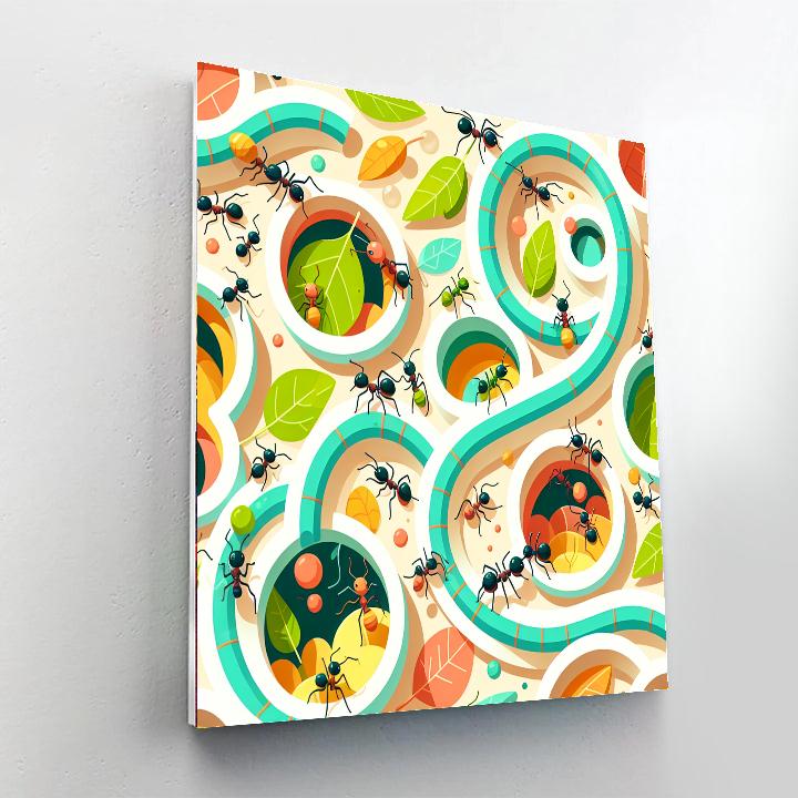 Amazing Ant Farm Number Painting