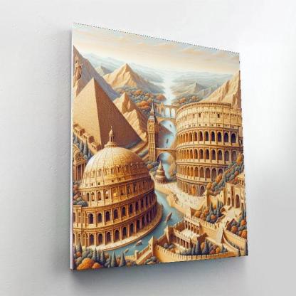 Historical Wonders Of The World Paint By Number