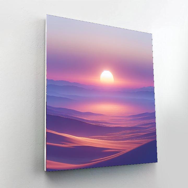 Lavender Sunset Harmony Paint By Numbers Art