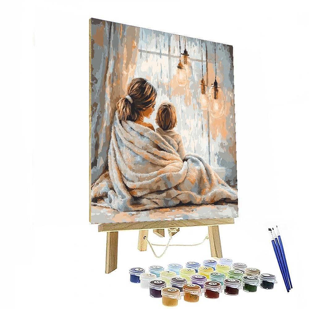 Rainy Day Hugs Paint By Numbers