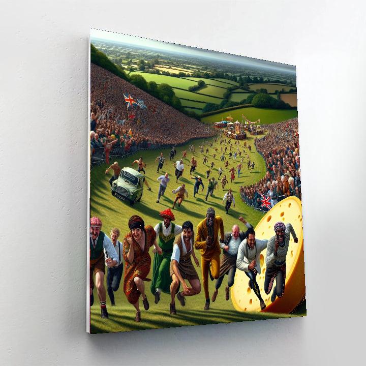 Cheese Rolling Festival - Cooper's Hill Paint By Numbers