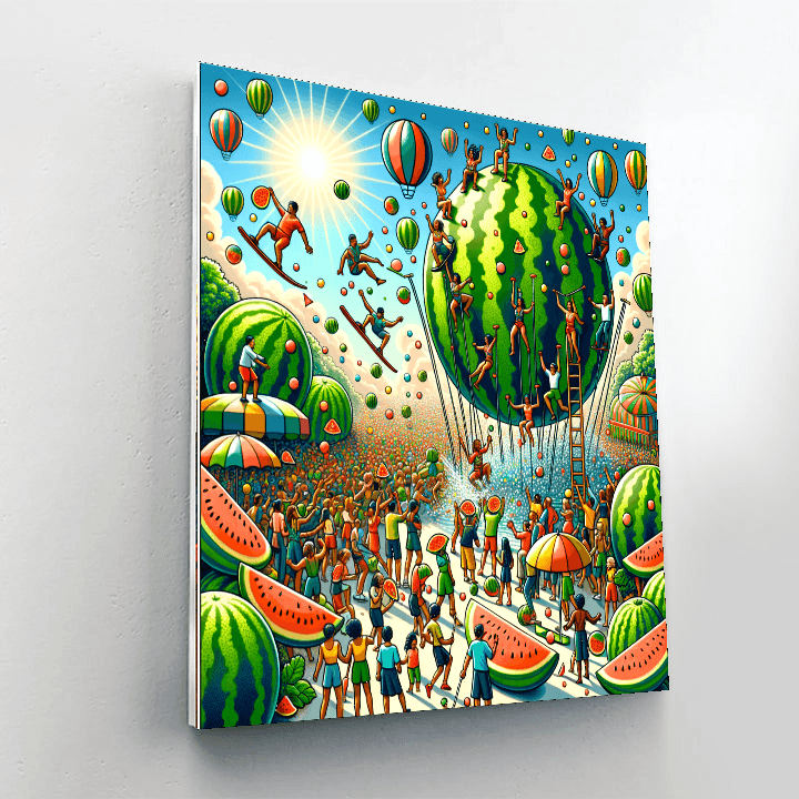 Chinchilla Melon Festival - Australia Number Painting