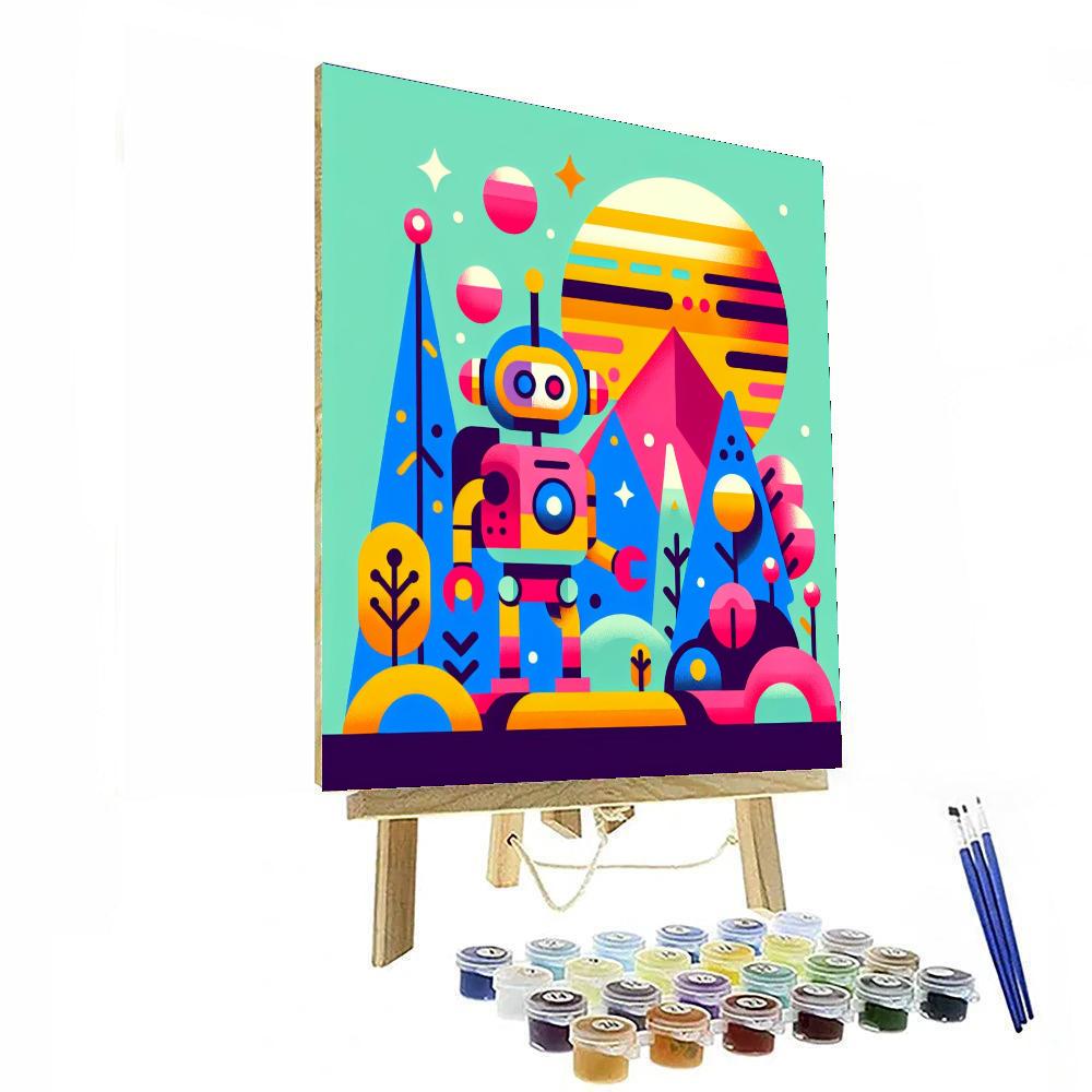 Robot's Discovery Adventure Painting Number Kit