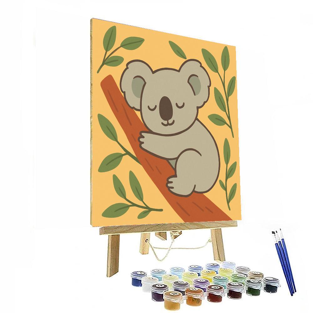 Cuddly Koala Naptime Paint By Number
