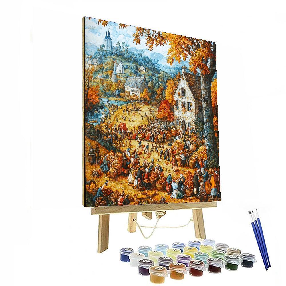Pieter Bruegel The Elder Inspired Renaissance Harvest Scene  Paint By Numbers