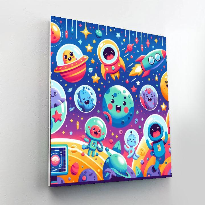 Galactic Adventure With Aliens Paint By Number
