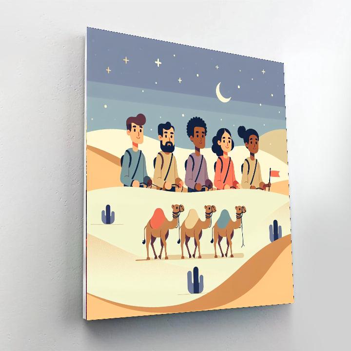 Dreamy Desert Safari Painting By Numbers Kit