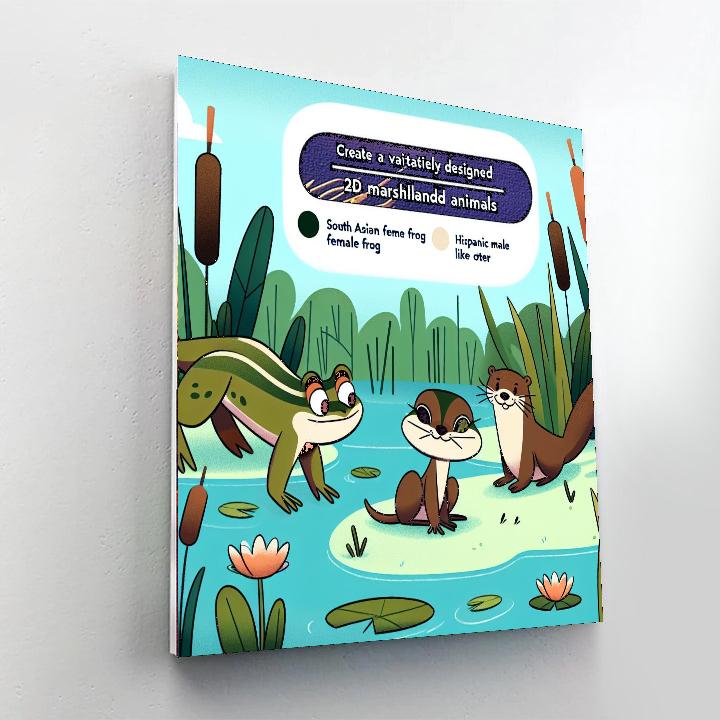 Mysterious Marshland Mystery Painting By Numbers Kit
