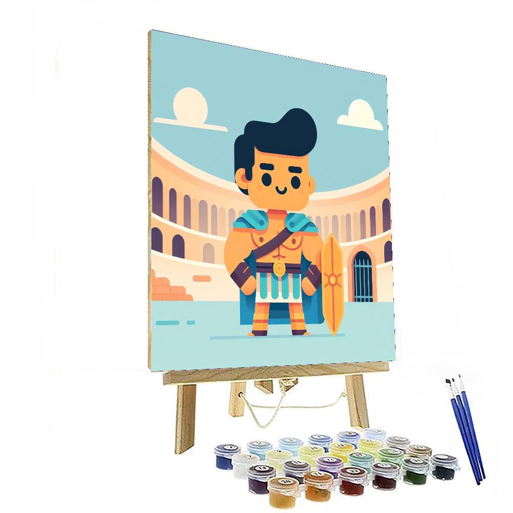 Gallant Gladiator's Quest Painting Number Kit