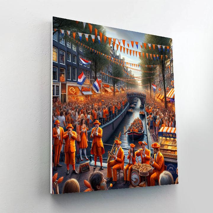 Kings Day - Amsterdam, Netherlands Paint By Numbers Kits
