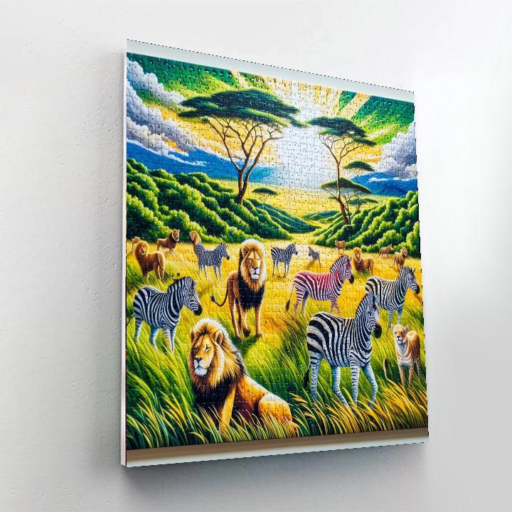Safari Adventure Puzzle Paint By Number