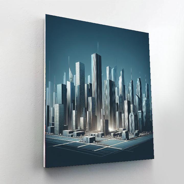 Chic City Skylines Painting Number Kit