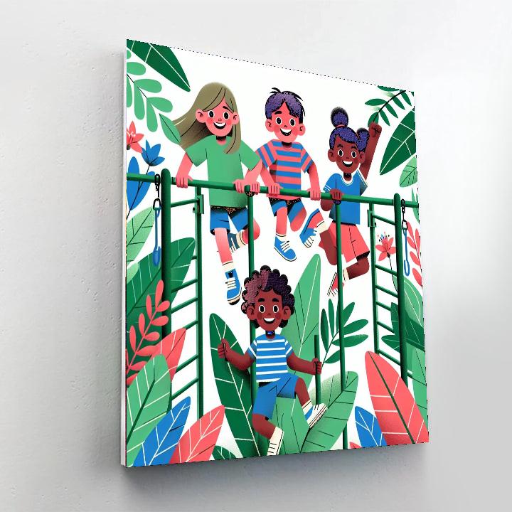 Jungle Gym Jamboree Paint By Numbers Art