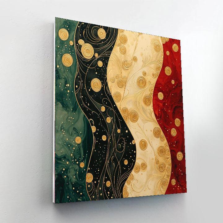 Gustav Klimt Inspired Gilded Serenity  Paint By Numbers Kits