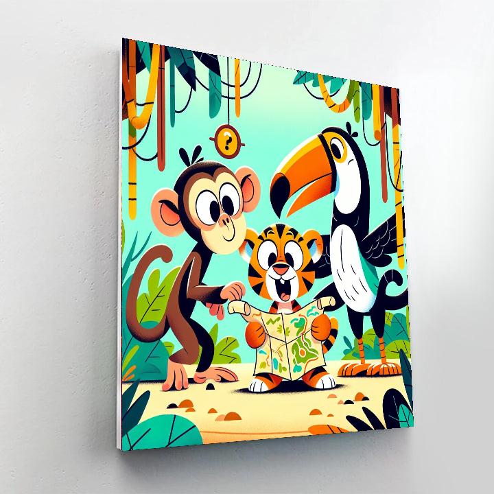 Adventurous Jungle Jaunt Number Painting