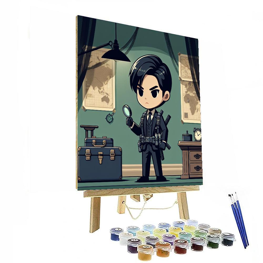 Secret Agent Mission Painting Number Kit