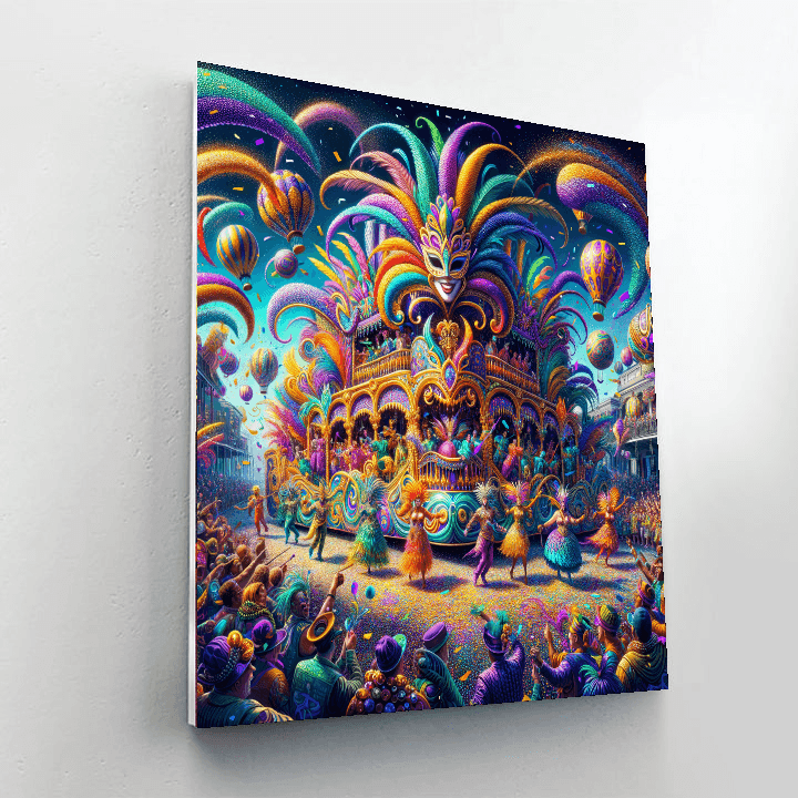 Mardi Gras - New Orleans Number Painting