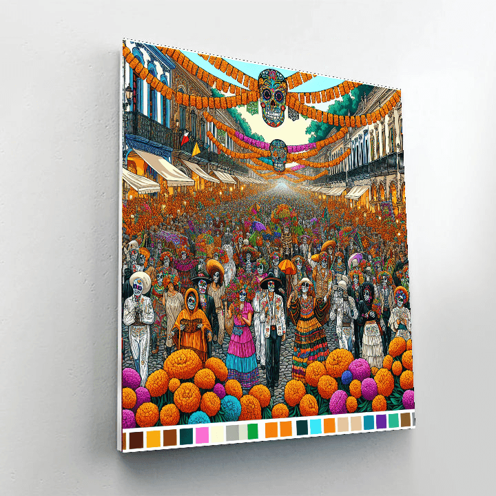 Dia De Los Muertos - Usa DIY Paint By Numbers