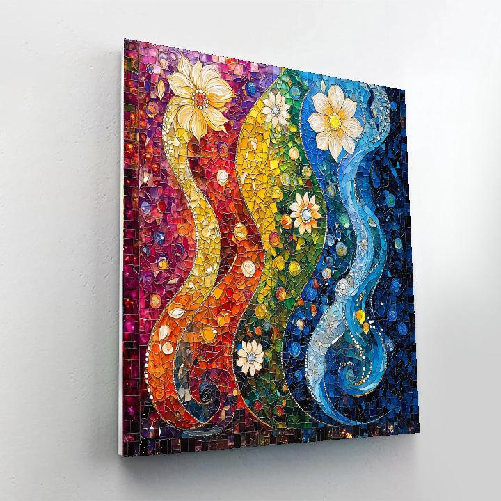 Gustav Klimt Inspired Essence Of The Elements  Paint By Numbers Art