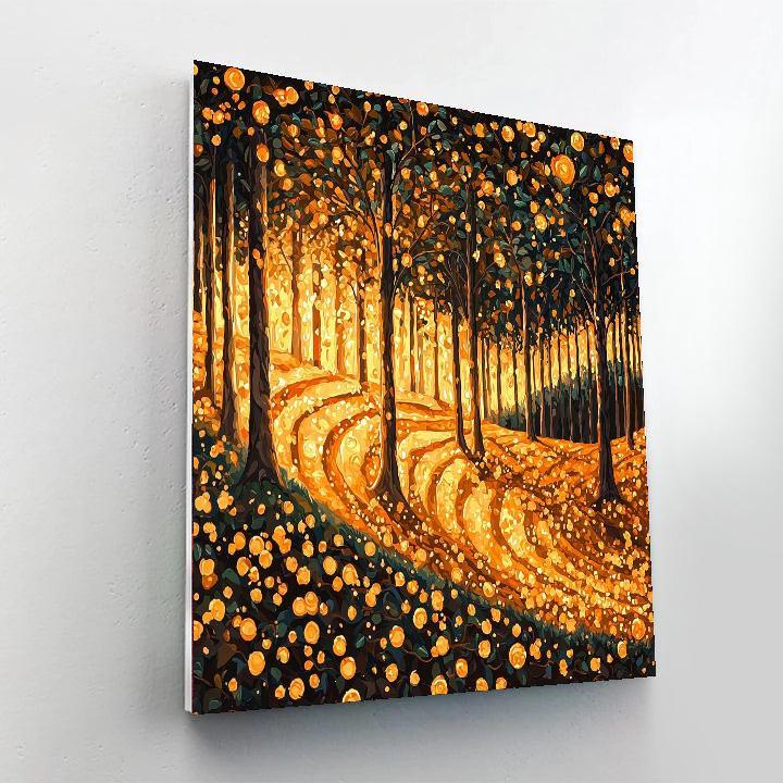 Gustav Klimt Inspired Klimt's Enchanted Grove  Numbered Painting Kits