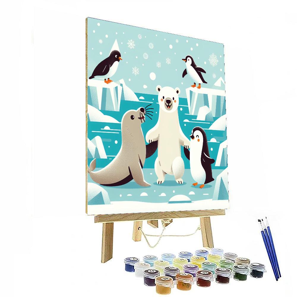 Polar Expedition Party Number Painting
