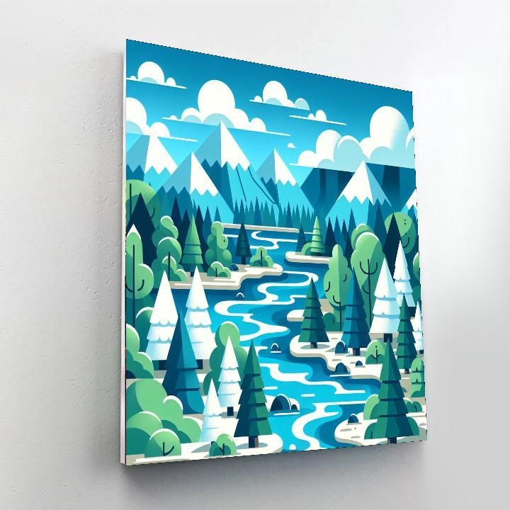 River Rapids Adventure Painting By Numbers Kit