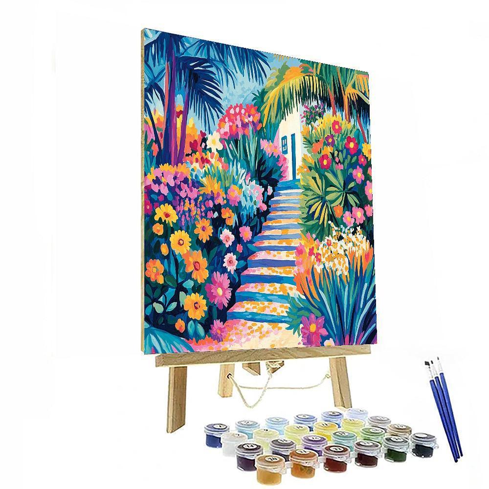 Henri Matisse Inspired Abstract Garden Party  DIY Paint By Numbers