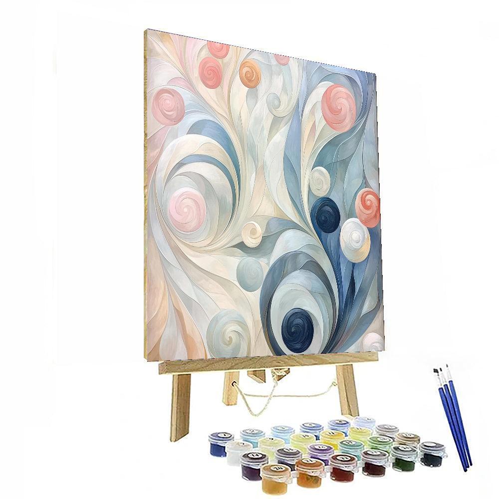 Alphonse Mucha Inspired Elegant Tendrils  Paint By Numbers Kits